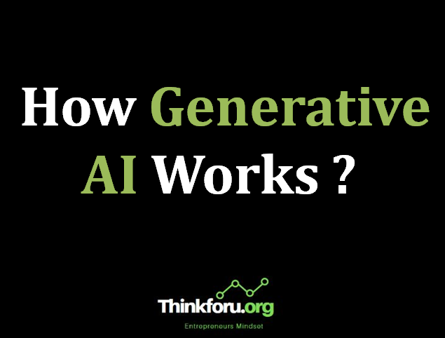 Cover Image Of How Generative AI Works ?