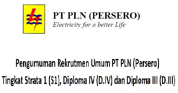 Lowongan Kerja Lowongan Kerja PT PLN (Persero) Seluruh Indonesia   April 2024