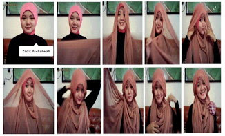 Kumpulan Gambar Tutorial Cara Pakai Hijab Modern Syar'i 