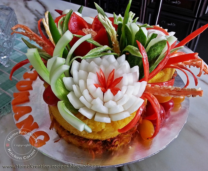 HomeKreation - Kitchen Corner: Gubahan Pulut Kuning Lapis 