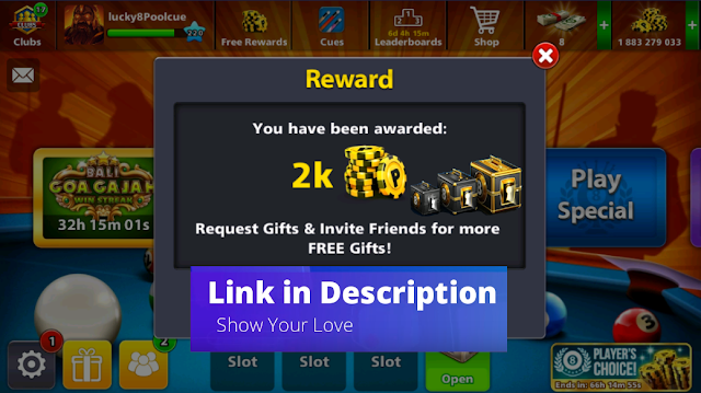 8 Ball Pool Reward Links|30th OCTOBER 2019|FREE Coins&16 Pieces Cue 