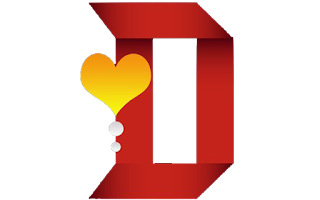 Alfabeto con Corazones Celestes.