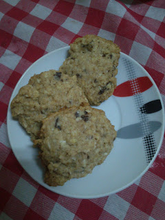 Receita de Cookies de coco, chocolate e aveia