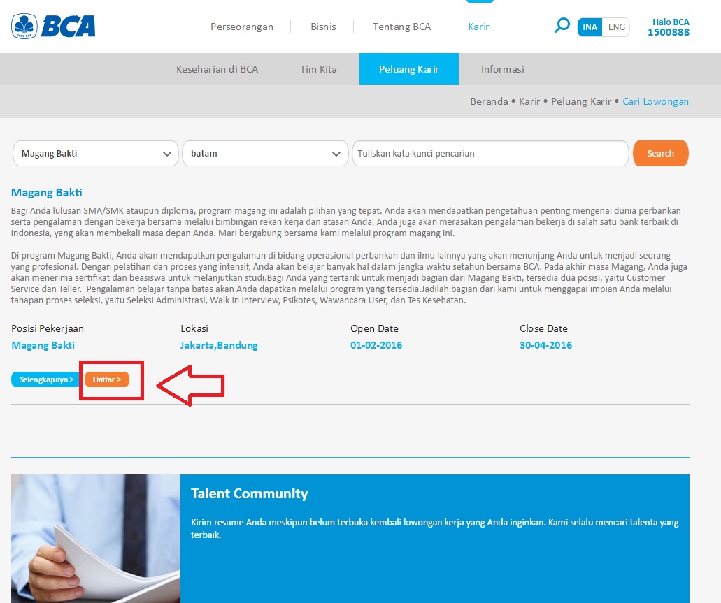 Begini Cara Melamar Kerja di Bank BCA Lewat Online - TanyaToko