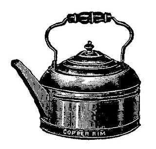 teapot illustration digital download tea