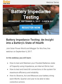 Free Webinar Battery Impedance Testing: An Insight into a Battery's State of Health