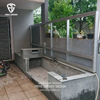 Jasa Tukang Kolam Koi Minimalis Jombang | Jasa Pembuatan Kolam Ikan Koi Minimalis di Jombang