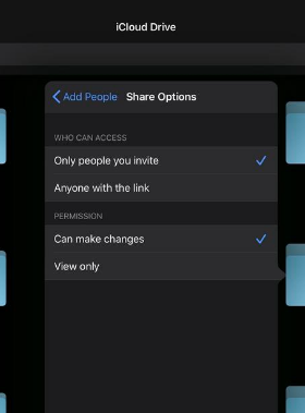 كيفية مشاركة الملفات والمجلدات في iCloud Drive مع iOS 13.4