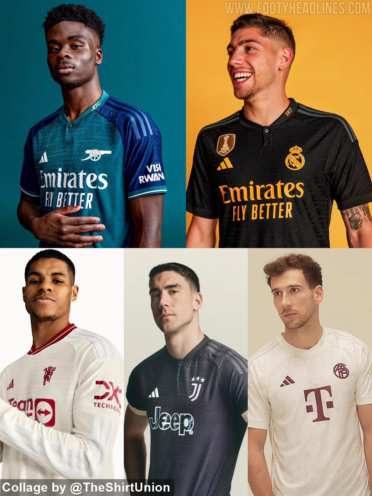 adidas and Real Madrid's third kit jersey for the 2023–24 season