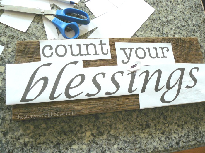 Count Your Blessings Transfer