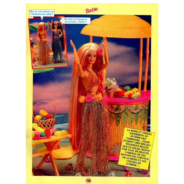 Sixième page du roman-photos de Barbie chevelure magique.