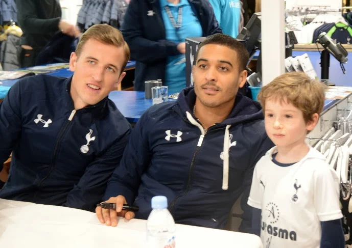 Harry Kane & Kyle Naughton at Harlow