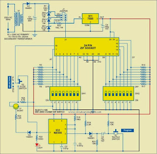 Manual Eprom Programmer Circuit Diagram