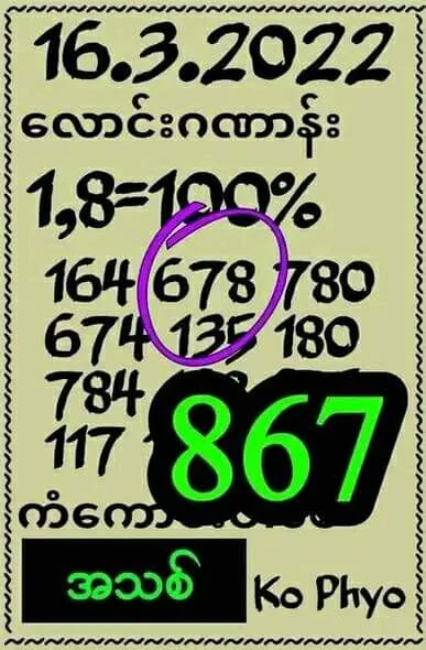 VIP 3D direct number paper 16/4/2022 | Thailand Lottery 100% sure number