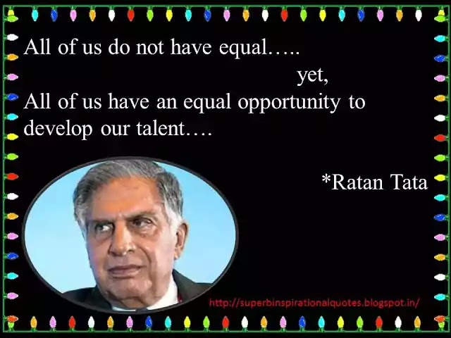 Inspirational word by Ratan Tata