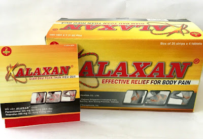 Thông tin về thuốc giảm đau răng alaxan