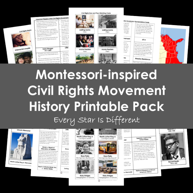 Civil Rights Movement History Printable Pack