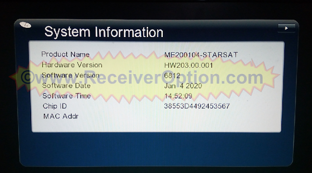 GX6605S STARSAT PRO SOFTWARE NEW UPDATE 4 JANUARY 2020