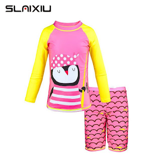 SLAIXIU Kids Girls Swimwear