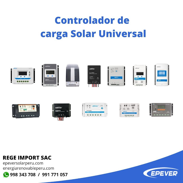Hoja de Datos Controlador de carga Solar  Universal