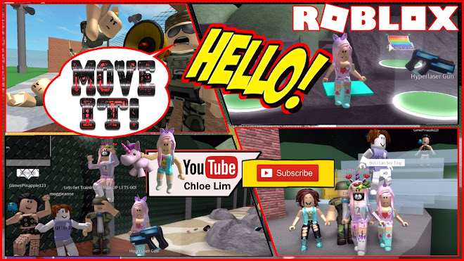 Chloe Tuber Roblox Army Training Obby Gameplay Playing With Amazing Friends Loud Scream Warning - roblox loud scream