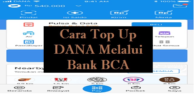 Cara Top Up DANA Lewat M Banking BCA