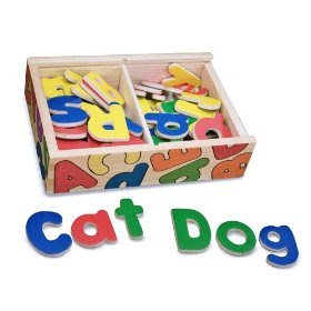 Pre-kindergarten toys - Melissa & Doug Magnetic Wooden Alphabet