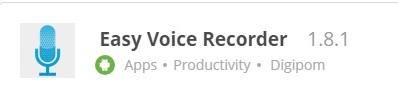 Download Aplikasi Android Perekam Suara Terbaik Gratis (Easy Voice Recorder), Aplikasi Android Untuk Merekam Suara Telepon