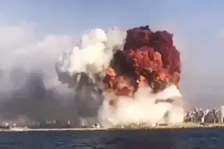 Beirut Port explosion a study showing how the atmosphere was affected by it