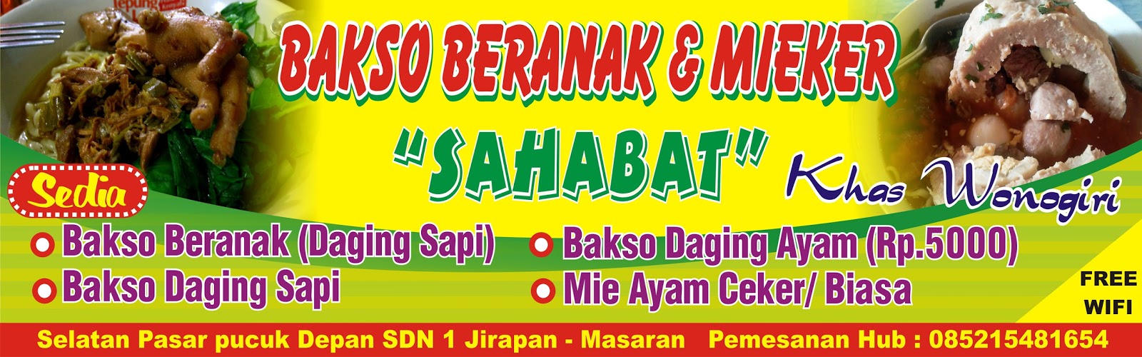 Pusat Undangan Dan Aneka Percetakan DOWNLOAD SEPANDUK BAKSO FORMAT