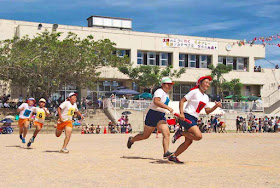 children, race, school, sports, Okinawa, Undokai