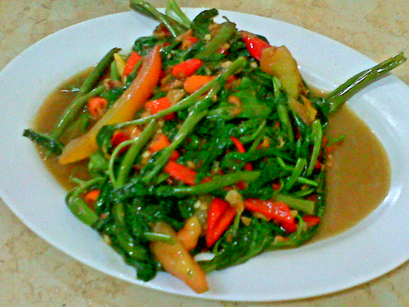 Pondok Ngariung (Indonesian Seafood): Kangkung cah terasi