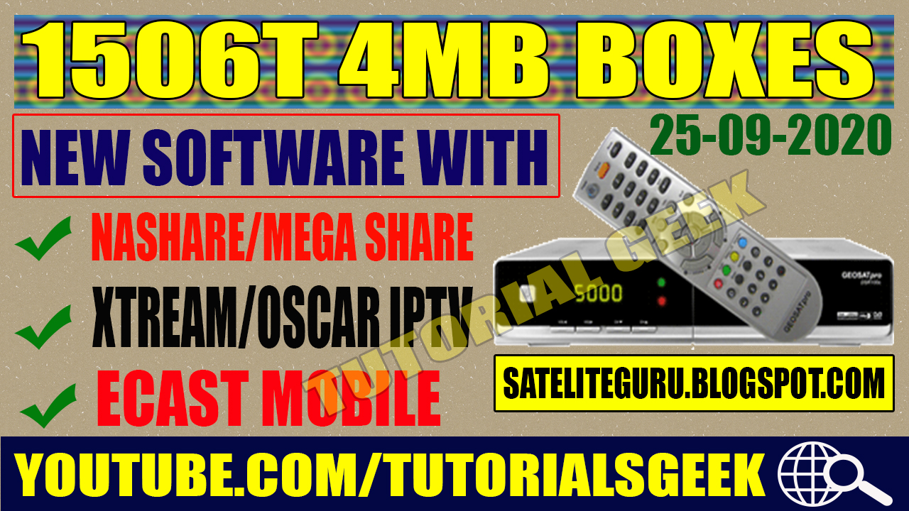 1506T BOXES NEW SOFTWARE WITH FREE OSCAR IPTV