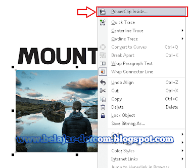 Fungsi PowerClip pada CorelDRAW X7 dan Cara Menggunakannya