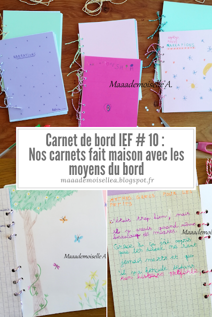 Carnet de bord IEF # 10 : Nos carnets fait maison avec les moyens du bord