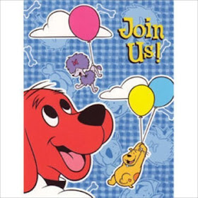 Clifford the Big Red Dog birthday party invitations