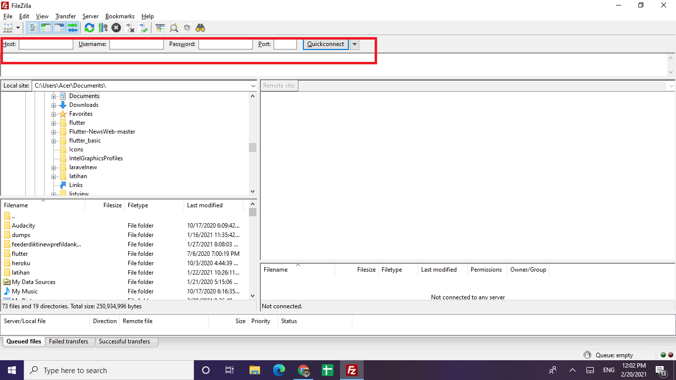 cara menggunakan filezilla di windows