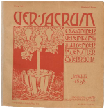 Portada de la revista Ver Sacrum Nº 1 1898, de Secesión de Viena