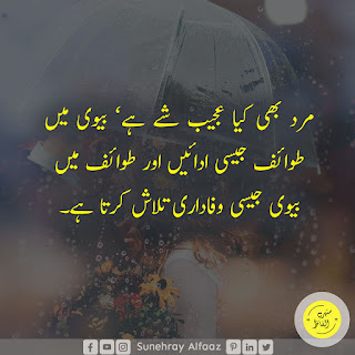 husband wife quotes in urdu