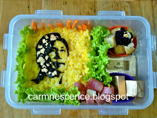 The most expensive bento, Bento box, Ferdinand Marcos, President Marcos, bento, packed lunch, unique food, plating, food design,  gold leaf, 24K