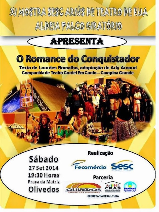 Olivedos-PB: Peça "O Romance do Conquistador" vai ser apresentada