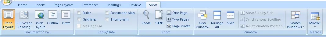 View Tab