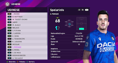 PES 2020 Faces Samuele Perisan by Random Facemaker