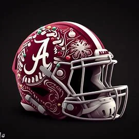 Alabama Crimson Tide Christmas Helmets