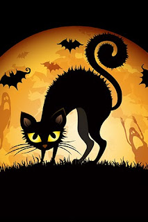 download high quality halloween cat wallpaper