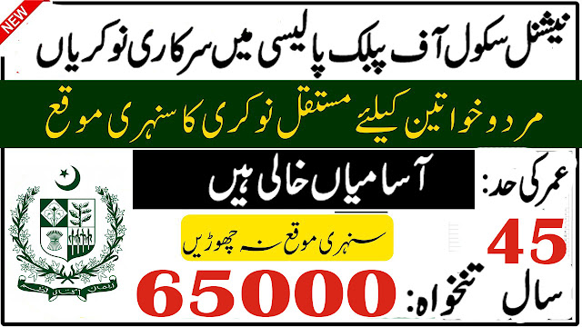 National School Of Public Policy Government Jobs 2024