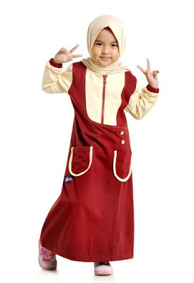 Model Baju Gamis Muslim Lucu Keluaran Terbaru Untuk Anak Perempuan