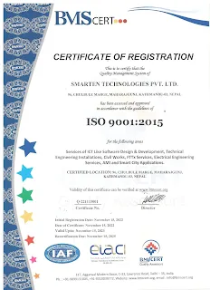 ISO Certificate Sample