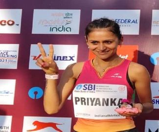 CWG 2022: Priyanka Goswami of Meerut dominated the Commonwealth Games, got India a medal in the race walk for the first time