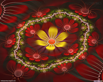 hd desktop wallpapers_14. HD 3D Flowers desktop